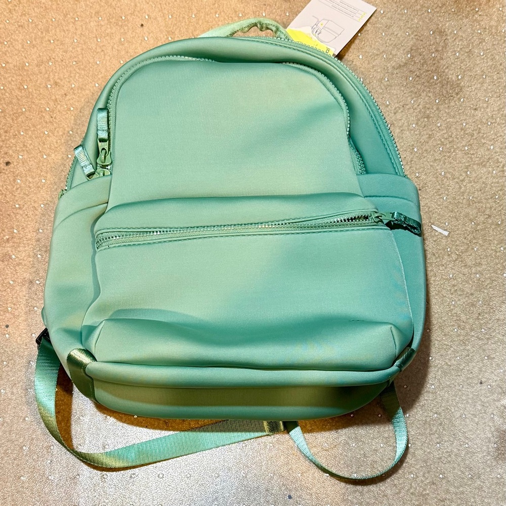 MINT GREEN NEW BACKPACK  17”x 12”x 5” LAPTOP SLEEVE